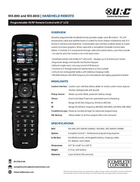 Image result for Programming MX 890 Universal Remote
