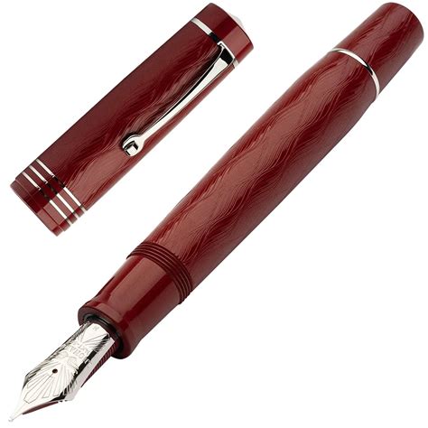 Leonardo MZ Grande Audace Art Nouveau No.8 Fountain Pen - Red Granata CT M