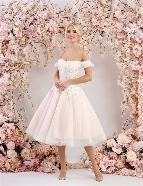 Blush Pink Lace Bridesmaid Dress