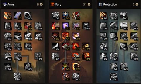Protection Warrior Talent Tree Builds - HEQXD