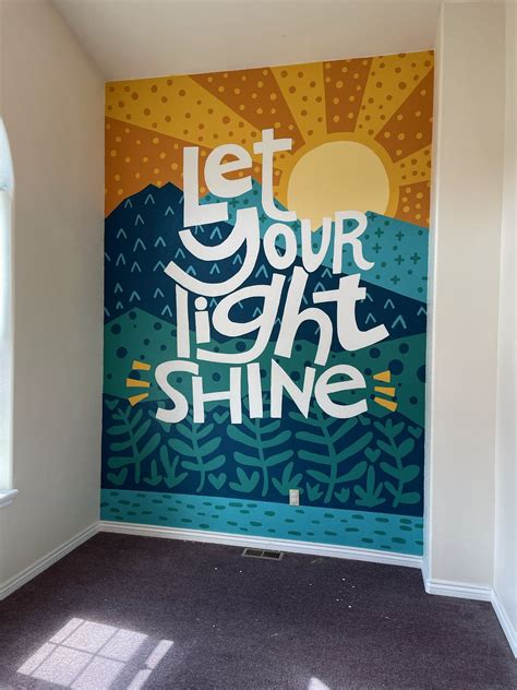 Let Your Light Shine Mural Wall Art