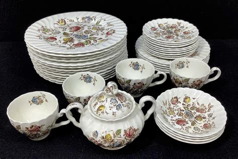 Lot - (36pc) Staffordshire Bouquet, Johnson Bros