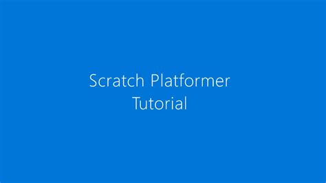 Image result for Platformer Tutorial Scratch Part 1