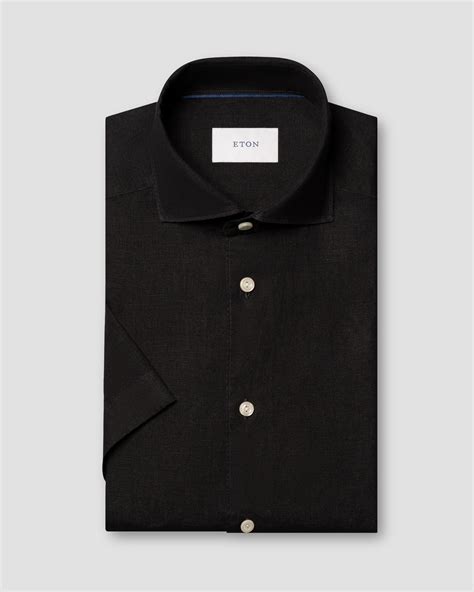 Short Sleeve Linen Shirt - Eton