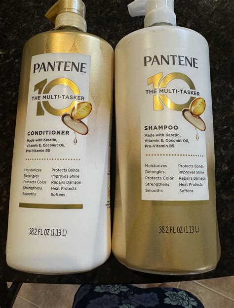 Pantene 10 in 1 Multitasker Shampoo and Conditioner 38.2 oz Daily Twin ...