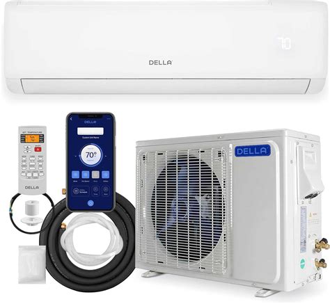 DELLA 18000 BTU Mini Split AC 21 SEER2 enfría hasta 1000 pies cuadrados ...