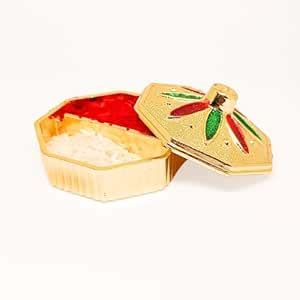 Buy santarms Meenakari Roli Chawal Box - Pooja Accessory Kumkum Sindur ...