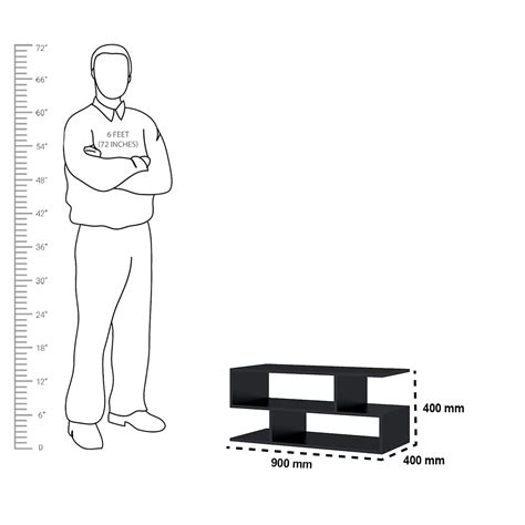 MoonWooden S Shape Engineered Wood Coffee Table/Centre Table/Tea Table