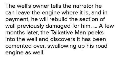 How the nature came to rescue the narrator of his problem, as you find ...