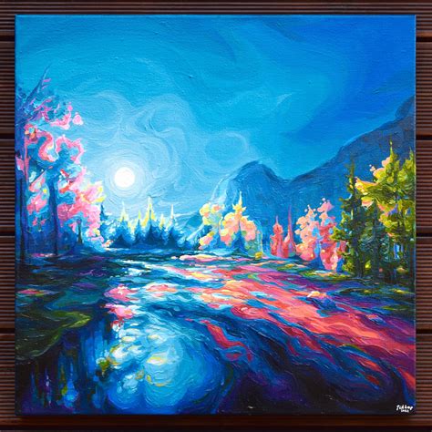 "The Wonder of Yosemite" an acrylic painting by me. : r/Paintings