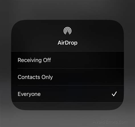 How To Activate / Turn On Airdrop On Your iPhone Or iPad - AvoidErrors