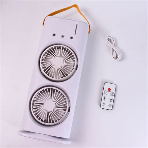 Electric Fan Desktop Double-head Powerful Air Cooler (1 Pc With Remote ...