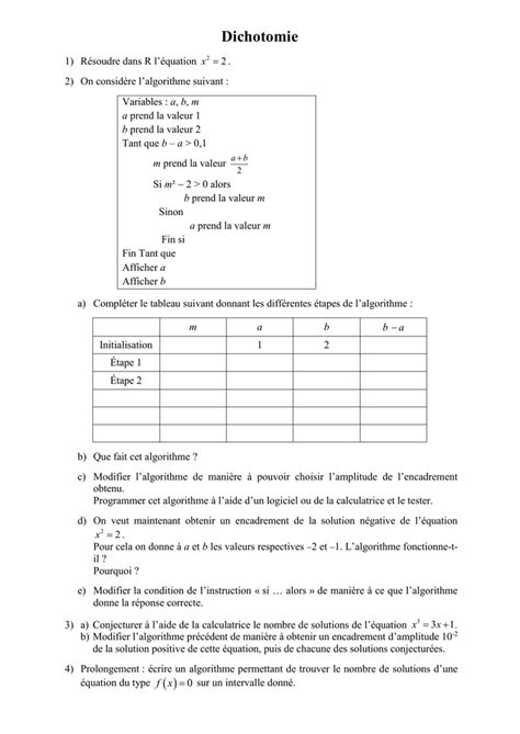 Image result for Methode Dichotomie Python