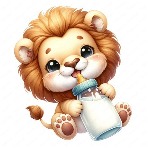 Baby Lion Clipart: Nursery Decor Prints (digital Download) - Etsy ...