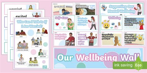 Interactive Wellbeing Display Pack - PSHE and Wellbeing