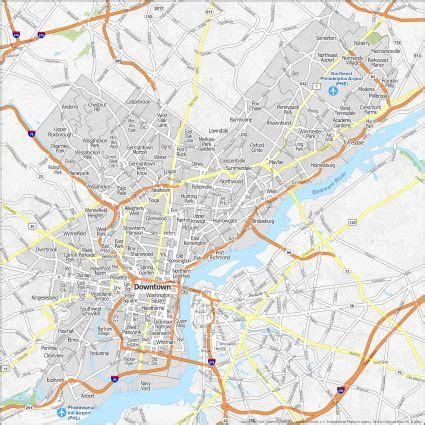 Philadelphia Area Map 的图像结果