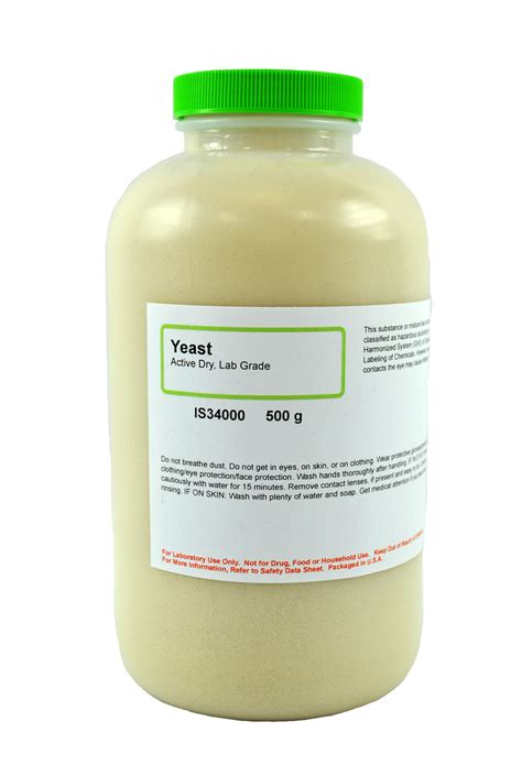 Yeast Active Dry, Lab Grade, 500g - Nebraska Scientific