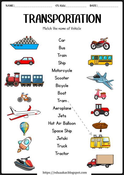 Transportation Worksheet 的图像结果