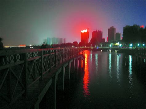 夜晚河边图片,_大山谷图库