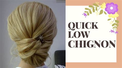 Easy Chignon Tutorial 的图像结果