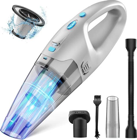 Amazon.com - FUOAYOC Handheld Vacuum Cordless, Hand Vacuum Cordless Rechargeable with LED Light ...