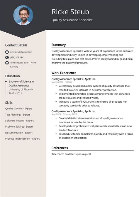 Quality Assurance Specialist CV Examples (Template & 20+ Tips)