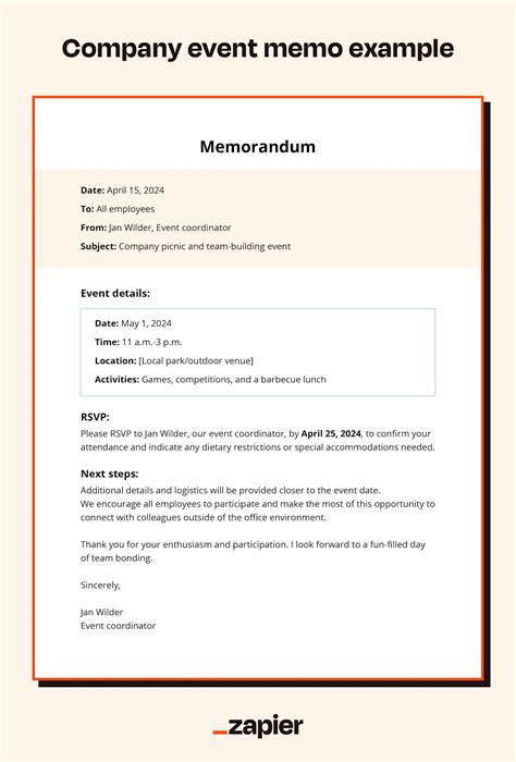 Image result for How to Write a Memo Example