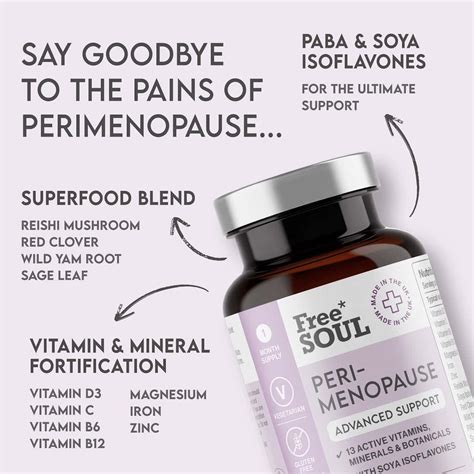 Perimenopause Supplements for Women | High Strength Support | 1 Month Supply | Advanced Single ...