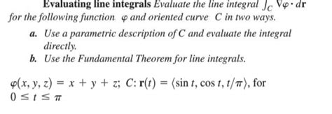 Image result for Evaluating Line Integrals Over Space Curves