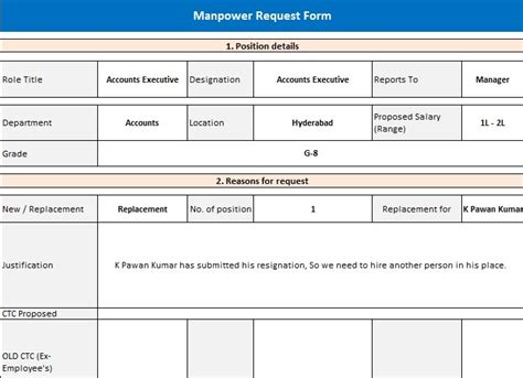 Image result for Manpower Requisition Form