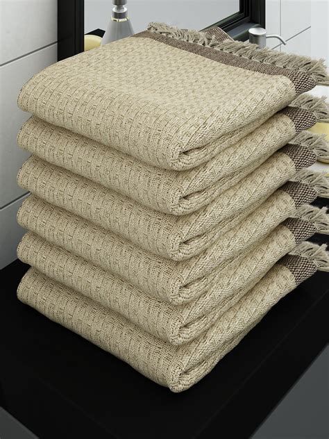 Athom Living Eco Saviour Premium Cotton Bath Towel/Gamcha Waffle Beige