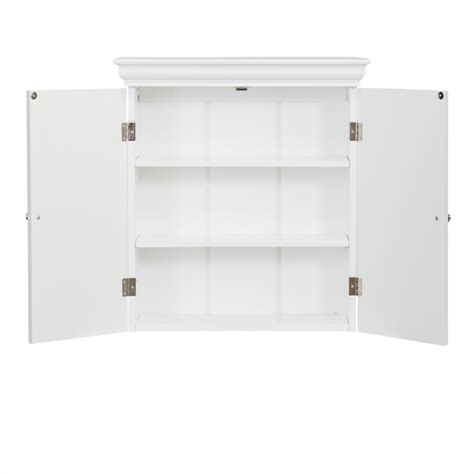 Teamson Home Stratford 22.25-in x 24-in x 8-in White Bathroom Wall ...