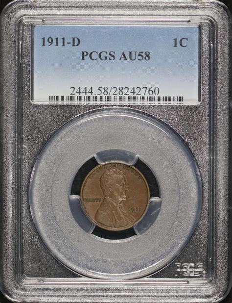 1911-D Lincoln Cent Wheat Reverse PCGS AU-58 BN | Northern Nevada Coin
