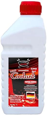 ADADFOX Antifreeze Coolant Concentrate (1 L, Red) | Mix Ratio 1:3 ...