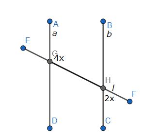 Choose the correct alternative. In the adjoining figure, if line a ...