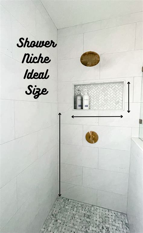 Tile Shower Niche Dimensions at Aidan Dunkley blog