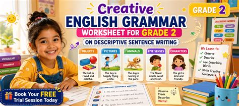 Fun Descriptive Sentences Activities for Class 2 Students
