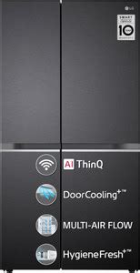LG 655 L Frost Free Side by Side Refrigerator with Smart Inverter ...