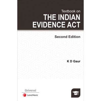 Buy Textbook on The Indian Evidence Act - KD Gaur Latest Edition Book ...