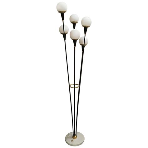 Vintage Stilenovo Five Light Tulip Stem Floor Lamp at 1stDibs