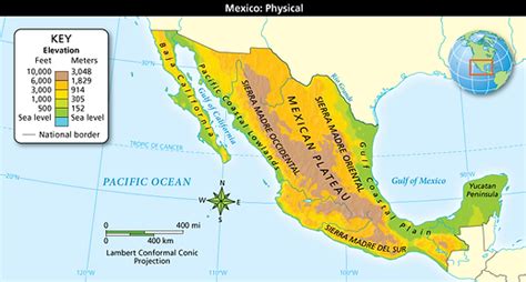 Sierra Madre Oriental | mexico-physical-map