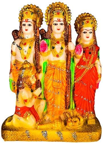 Buy Ram Darbar Statue God Ram, Sita, Laxman & Hanuman Idol for ...