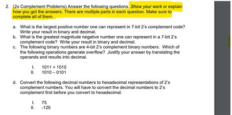 Image result for 1s Complement Problems Using 2 Decimal Number