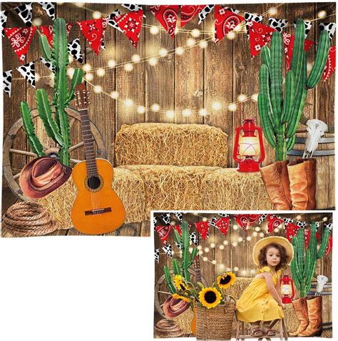 Funnytree 7X5FT Western Backdrop Cowboy Wild West India | Ubuy