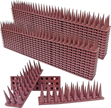 24Pack Bird Deterrent Spikes - Total Length 408 inch Plastic Bird Deterrent Spikes - Keep Pigeon ...