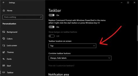 Image result for Setting for Taskbar