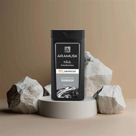 Buy ARAMUSK WHITE CHARCOAL SHOWER GEL FOR MEN - 250ML Online & Get Upto ...