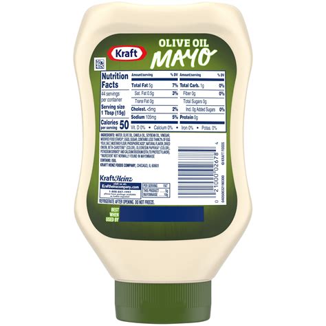 Kraft Olive Oil Mayonnaise Nutrition Facts | Besto Blog