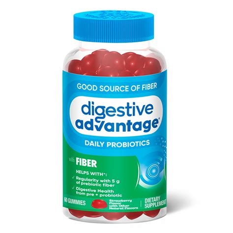 DIGESTIVE ADVANTAGE® Daily Probiotics with Fiber - Gummies – Schiff ...