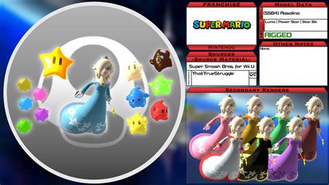 3D Model Showcase - (SSB4) Rosalina by SeekingtheSky on DeviantArt